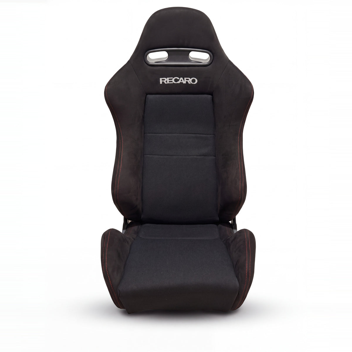 SR4 style bucket seat in black, front view