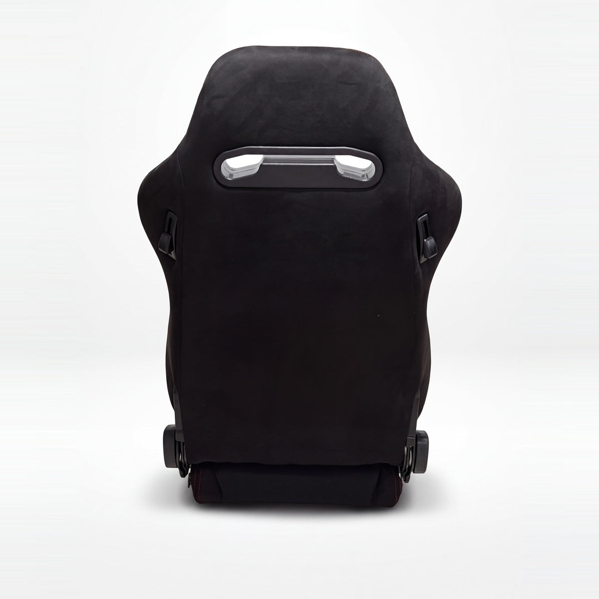 SR3 style bucket seat black red stitch