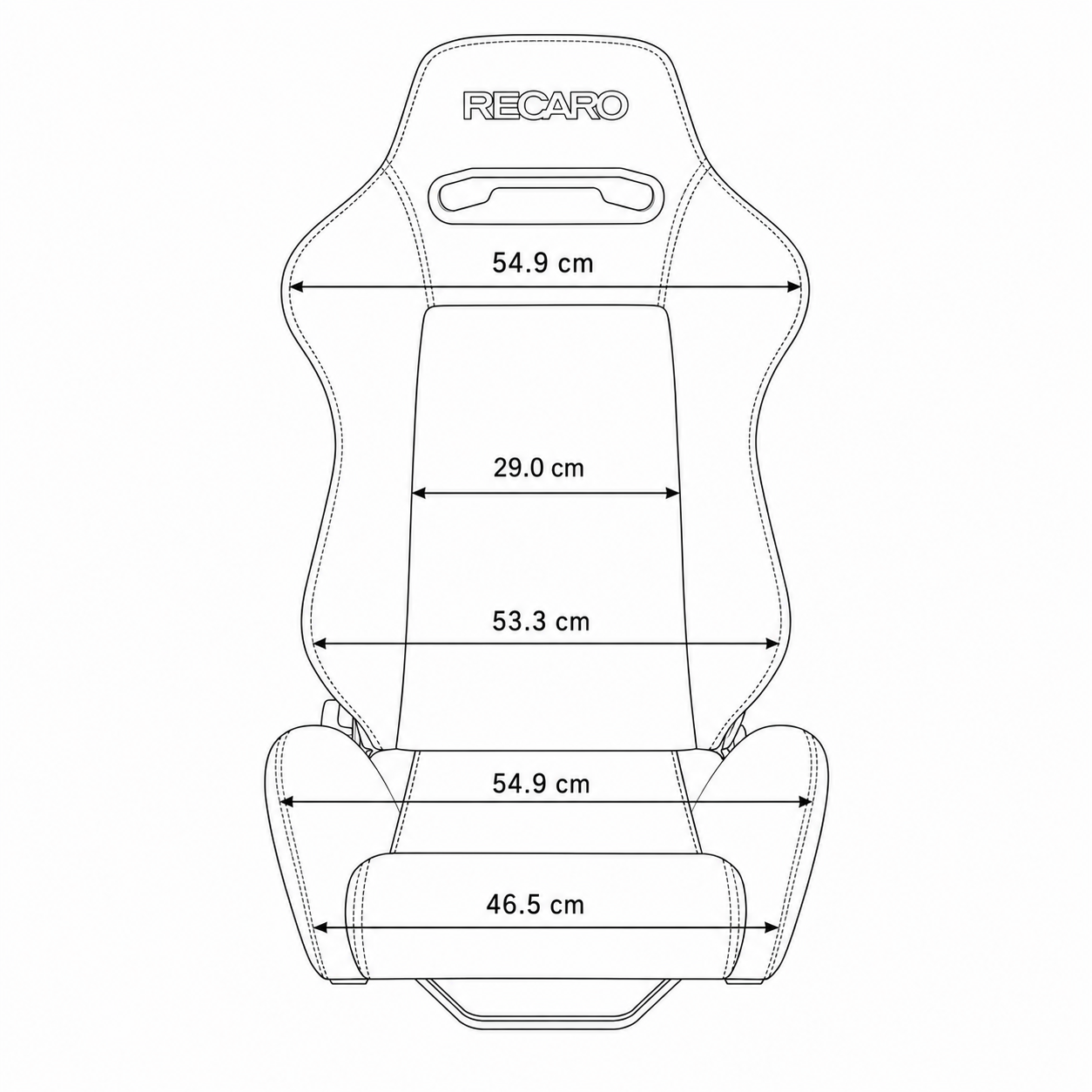 Recaro SR3 Style Seat - Red (Pair)