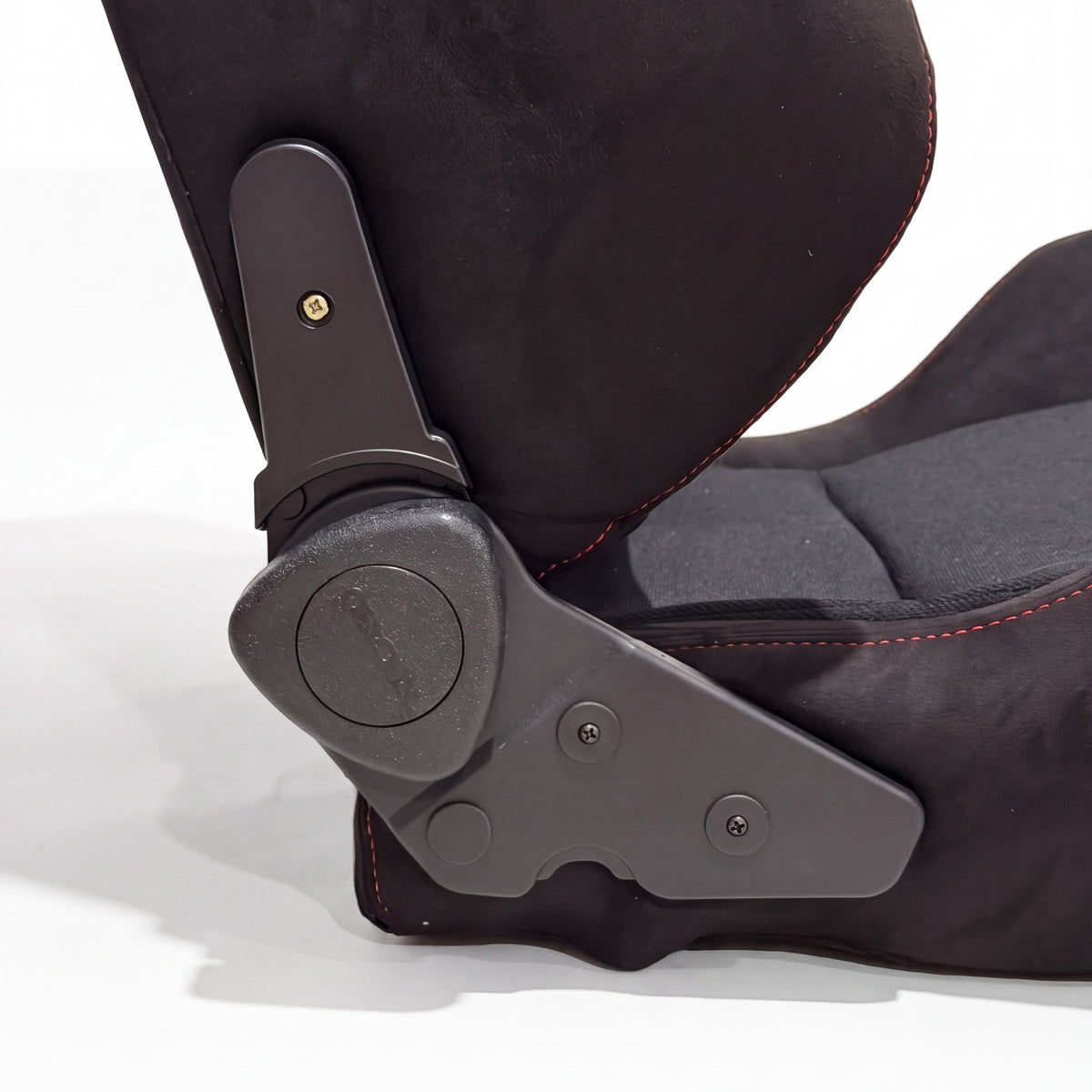 SR4 style bucket seat recline adjuster close-up