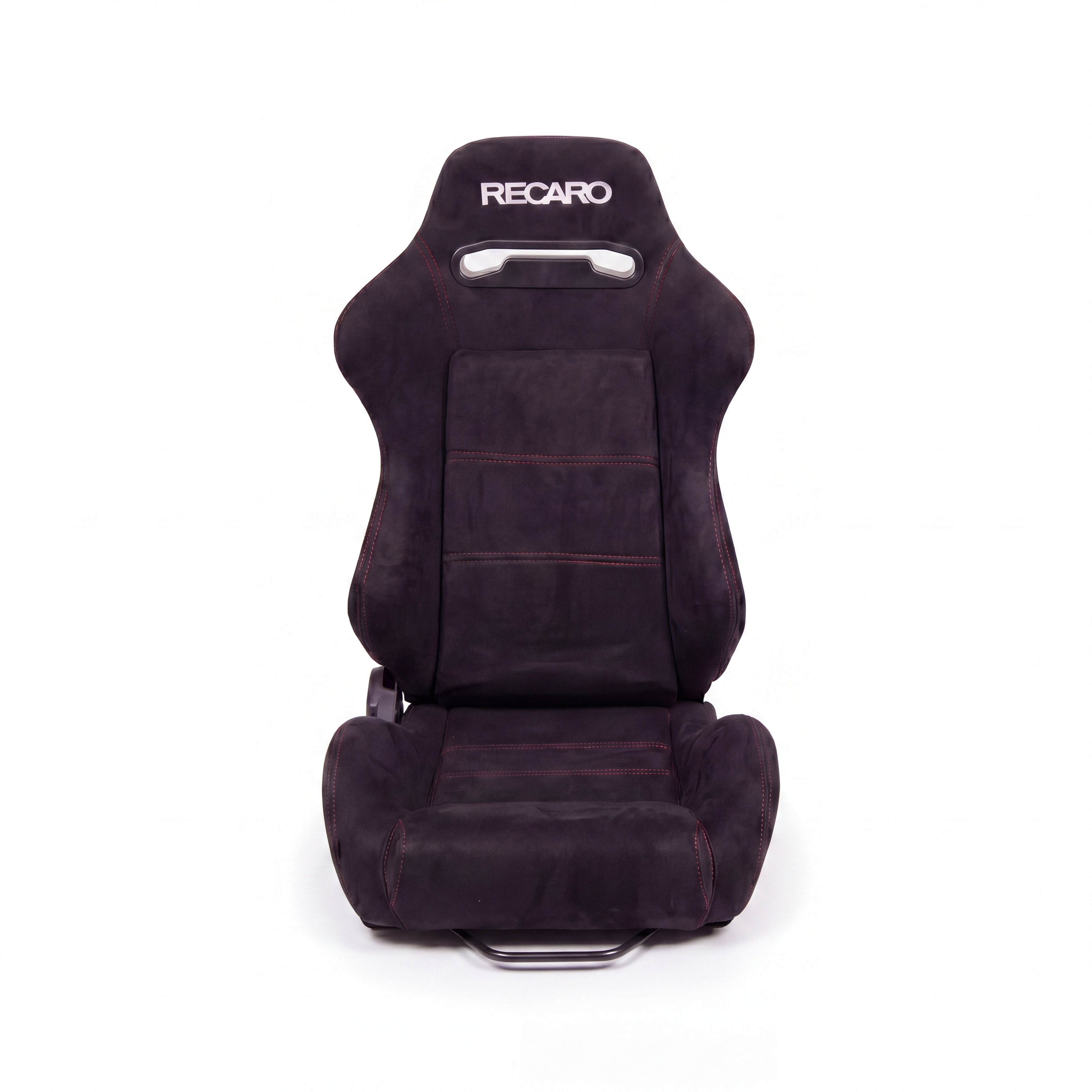 Recaro SR3 Style - Black Red Stitch (Pair)