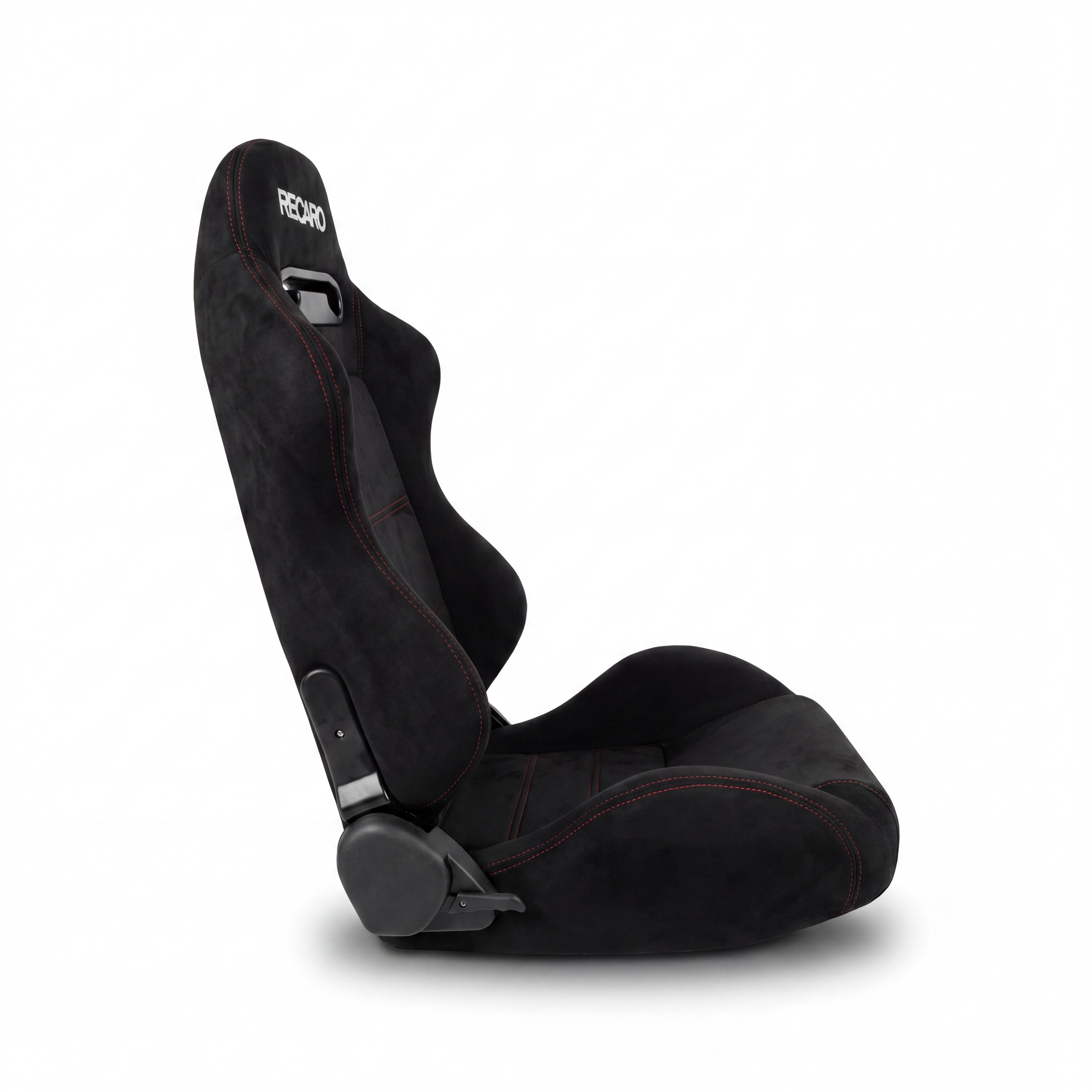 Recaro SR3 Style - Black Red Stitch (Pair)